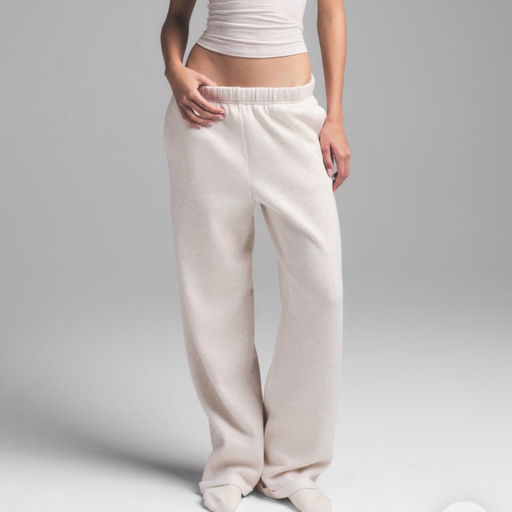 New drop Skims Cotton blend fleece straight leg Sweatpants